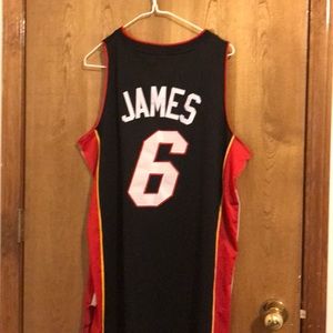 Vintage Lebron James Miami Heat Jersey